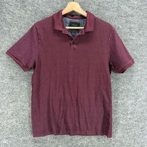 Cactus Man Polo Shirt Men XL Purple Collared Short Sleeve Button Cotton Regular